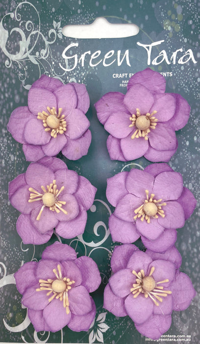 Lotus Paper Flowers - Lavender