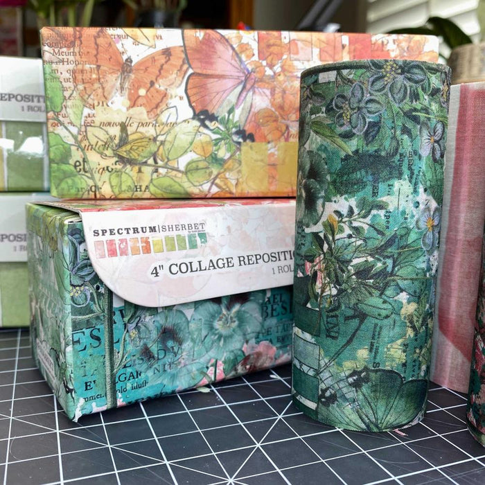 Spectrum Sherbet 4" Fabric Tape Roll - Collage