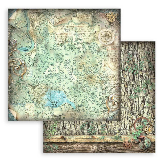 Magic Forest Backgrounds Paper Pad 8"X8"