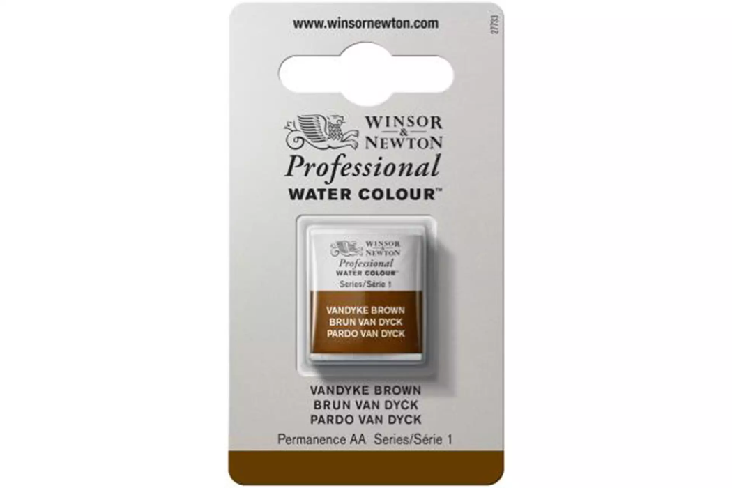 Winsor & Newton Professional Watercolour - Half Pan - Vandyke Brown