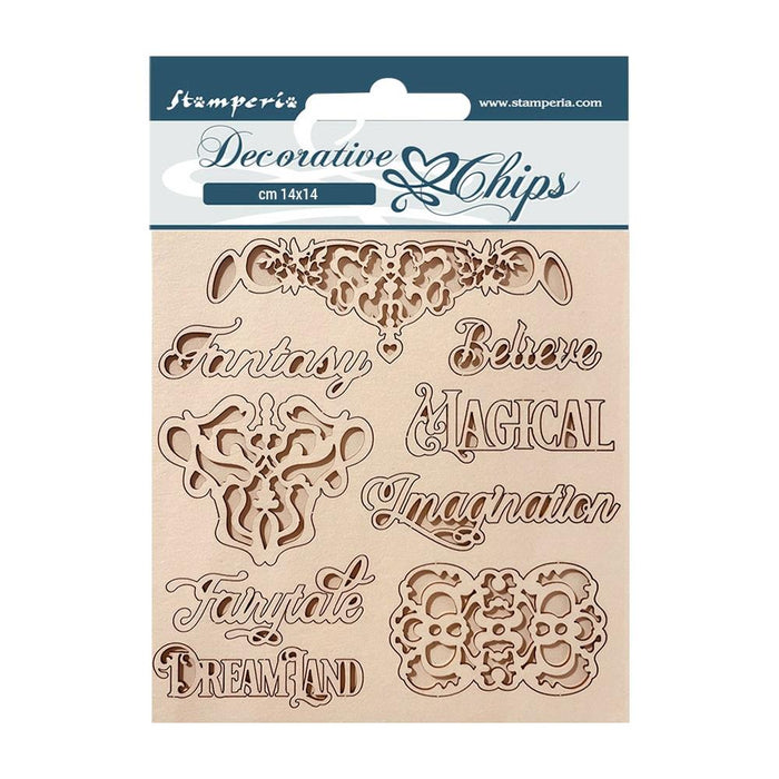 Decorative Chips - Magic Forest Writing & Plates