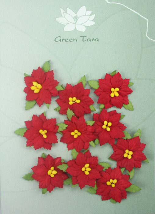 Poinsettias - red (small)
