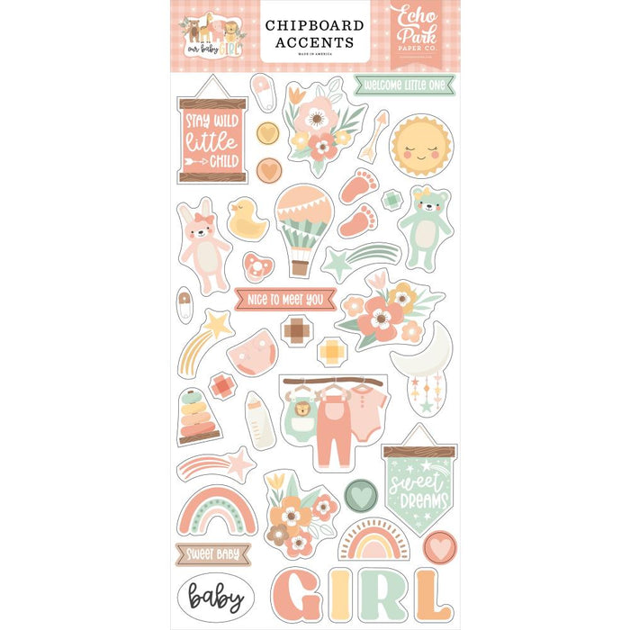 Our Baby Girl Chipboard - Accents