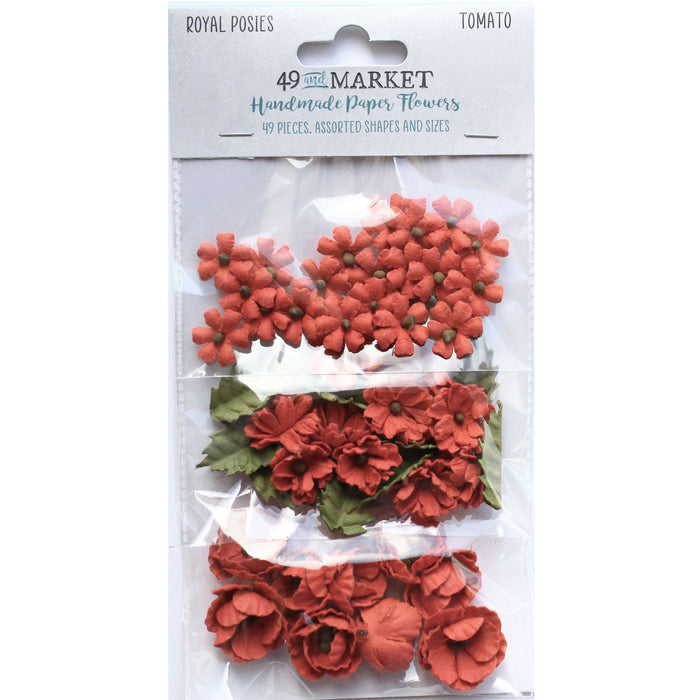 Royal Posies – Tomato  Paper Flowers