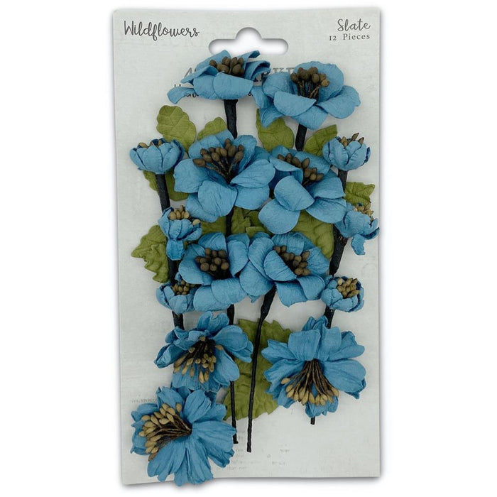 Wildflowers Paper Flowers - Slate