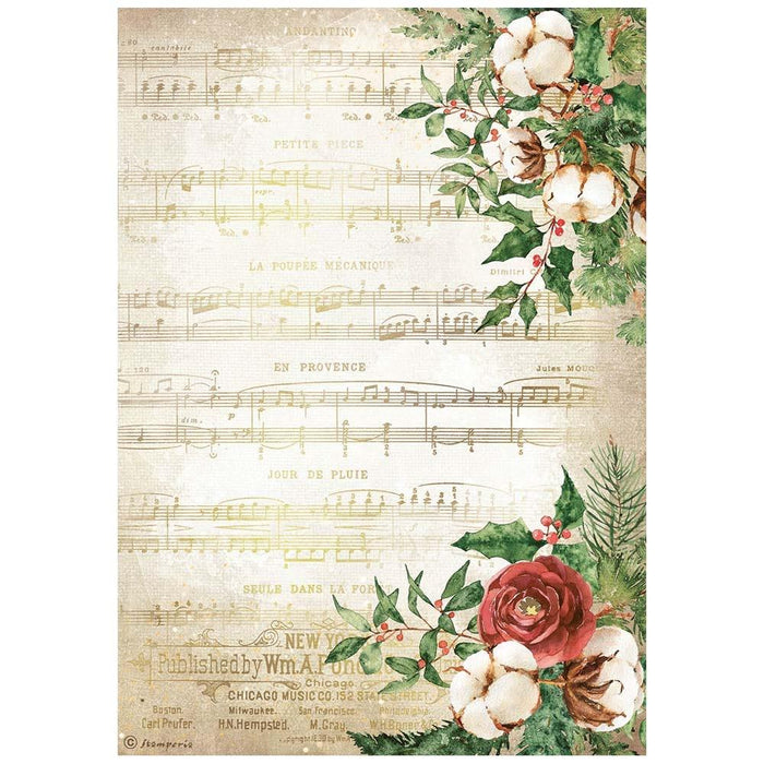 Rice Paper Sheet A4 - Music, Home For The Holidays