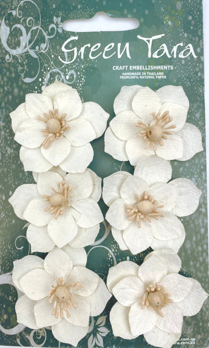 Lotus Paper Flowers - Ivory
