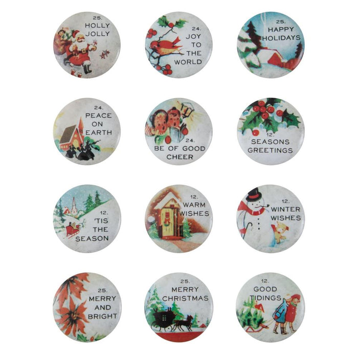 Idea-Ology Quote Flair Buttons - Christmas