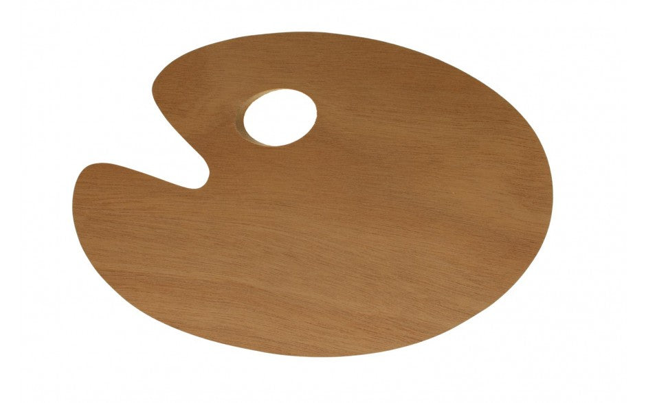 Small Plywood Oval Palette