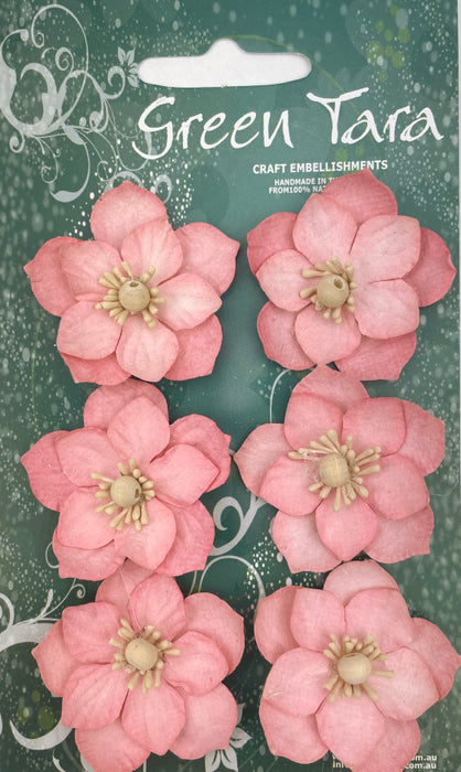 Lotus Paper Flowers - Coral Pink