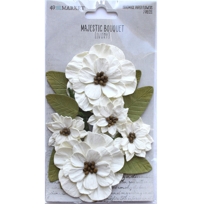Majestic Bouquet – Ivory Paper Flowers