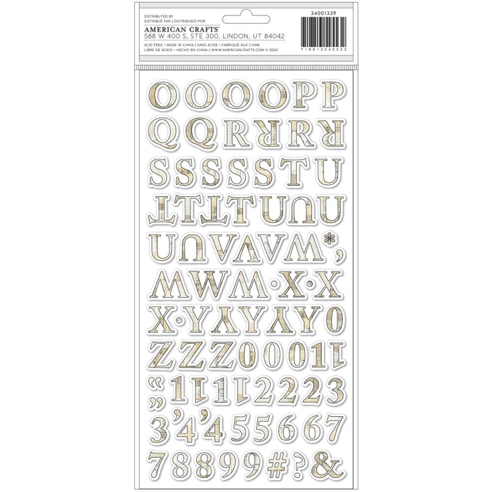 Thickers Alphabet Stickers - Decoupage