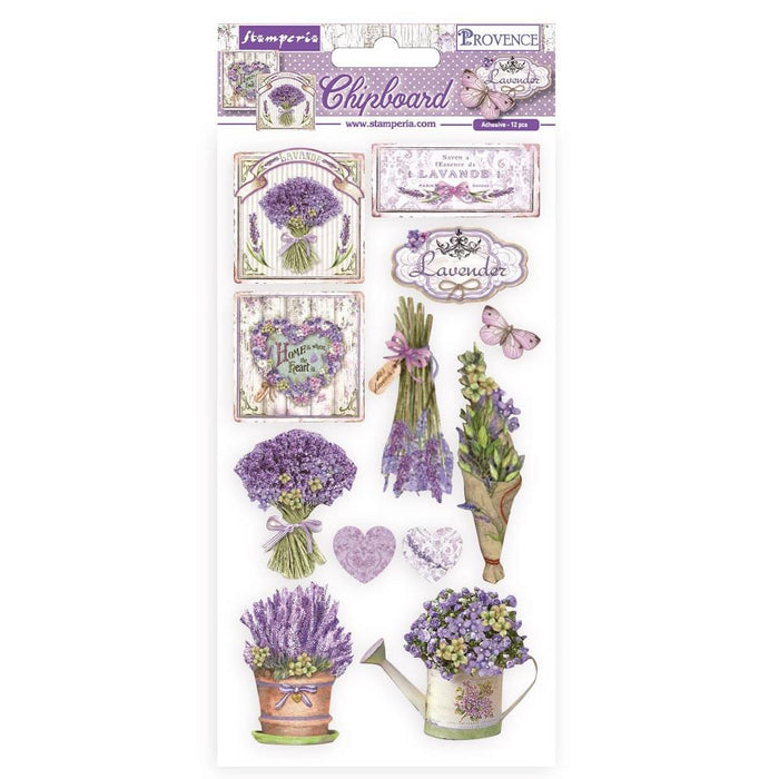 Provence Adhesive Chipboard 6"X12" - Elements