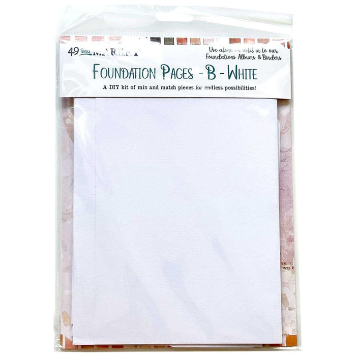 Memory Journal Foundations Pages B - White