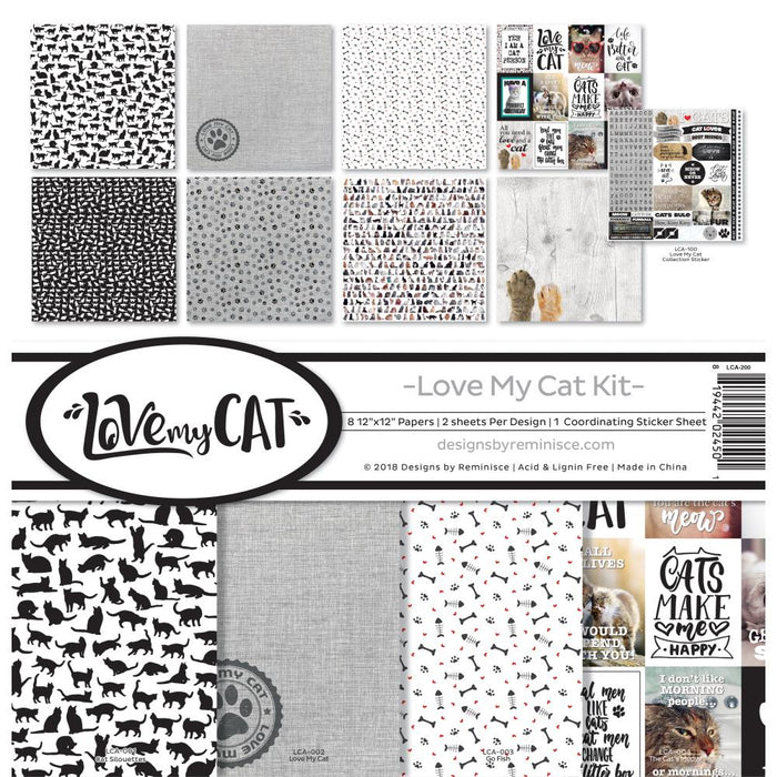 Love My Cat Collection Kit 12"X12"