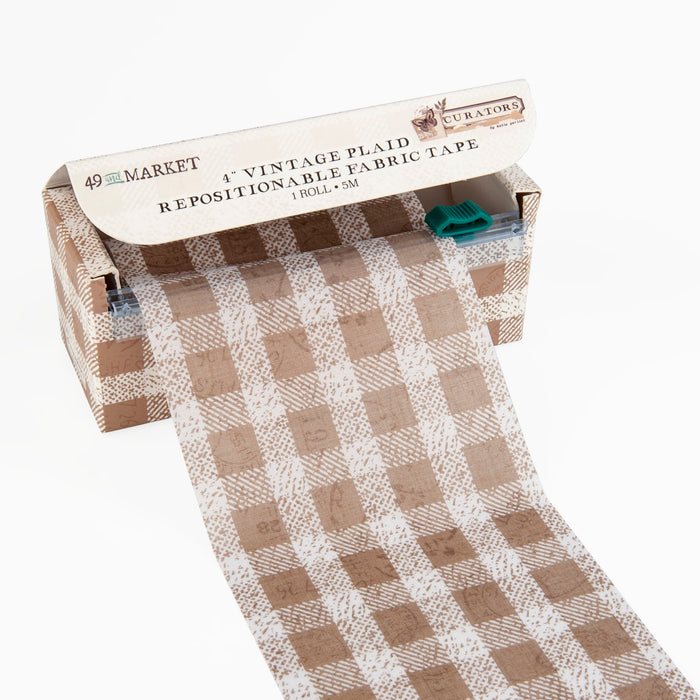 Curators Essential – 4″ Fabric Tape - Vintage Plaid