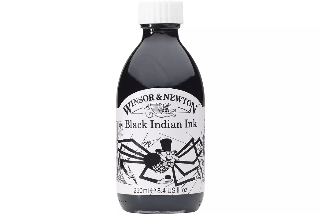 Winsor and Newton Drawing Ink 250ml Black Indian Ink
