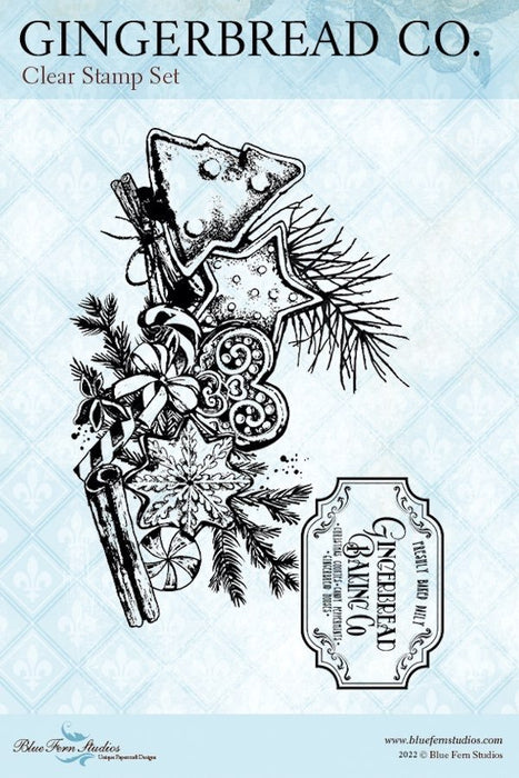 Mistletoe and Holly Stamp - Gingerbread Co.