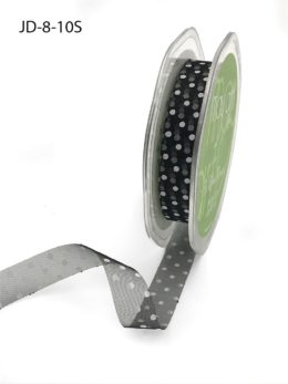Black Sheer Ribbon with White Polka Dots — The Mad Scrapper