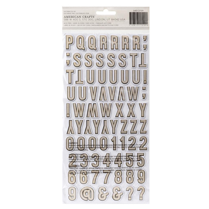 Evergreen & Holly Thickers Alpha Stickers