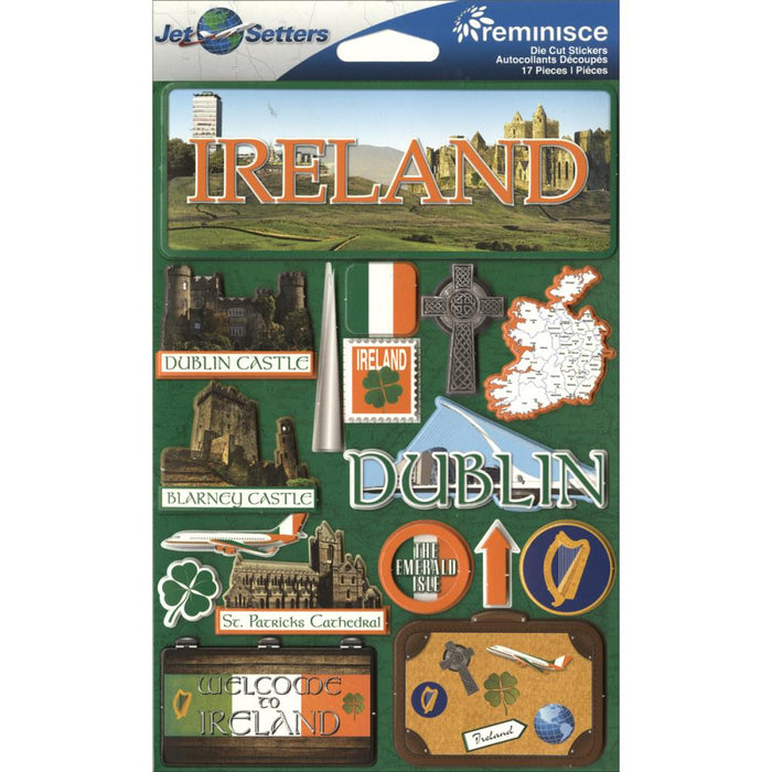 Jet Setters Dimensional Stickers - Ireland